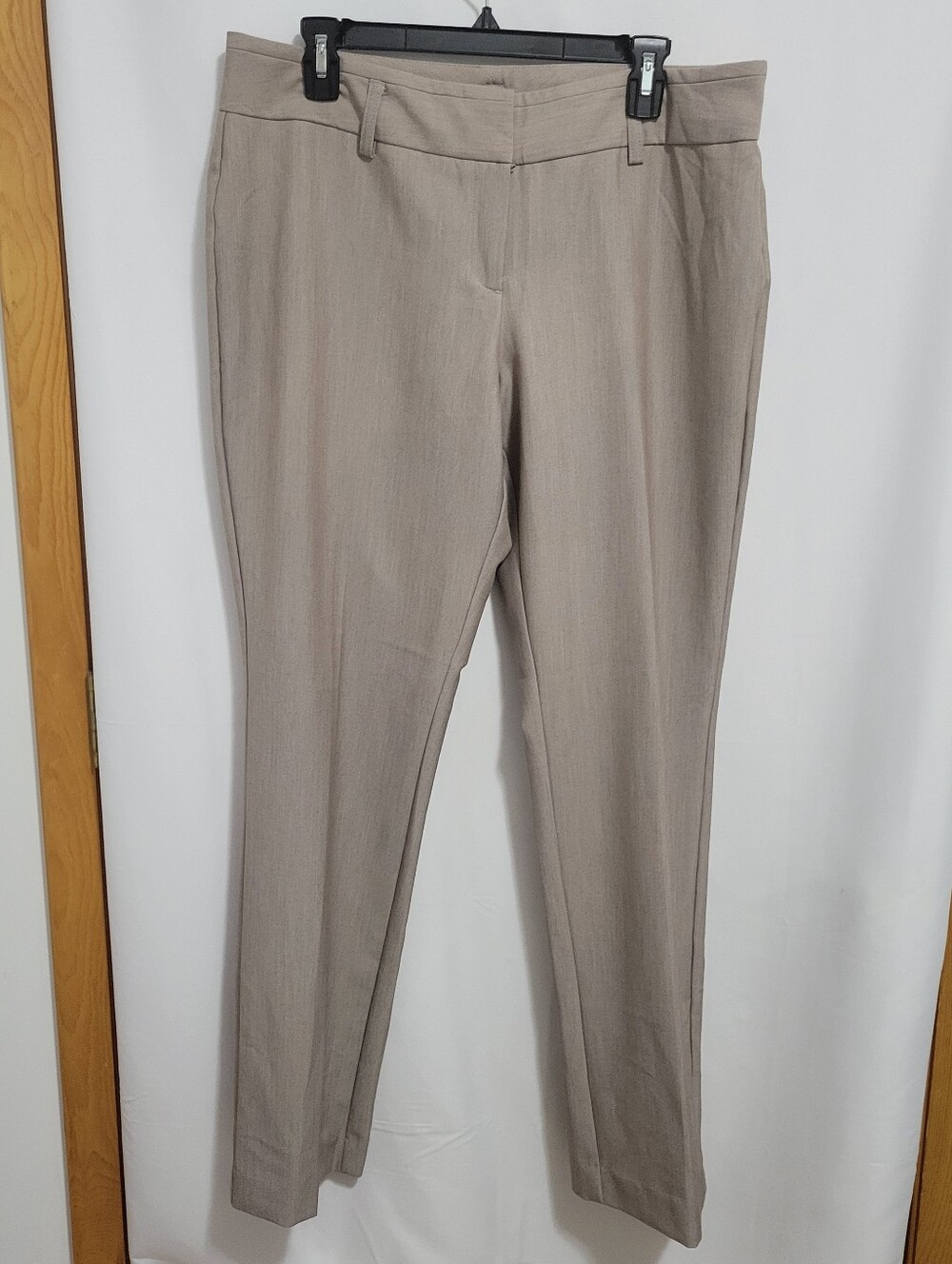 Worthington Taupe Straight Leg Trousers, Size 12